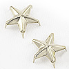 Star Studs - Studs for Clothing - Fabric Studs - Silver - Silver Studs for Clothing - Silver Nailheads - Bedazzler Studs