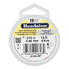 Beadalon Bead Stringing Wire - Silver - Jewelry Wire - Beading Wire - Bead Wire - 