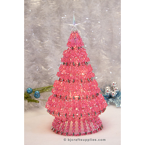 Beaded Christmas Tree Kits - Beaded Safety Pin Christmas Tree