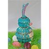 Beaded Easter Bunny Kit - Lighted Easter Bunny Decoration - Orange Bunny - Beaded Safety Pin Bunny - Bunny Crafts - DIY Easter Crafts