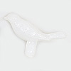 Plastic Pegged Birds - Tiny Birds - White - Miniature Birds - Artificial Birds - Tiny Plastic Birds