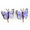 Butterfly for Crafts - Feather Butterflies - Purple - Feathered Butterflies - Monark Craft Butterflies