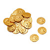 Aluminum Coin Charms - Gold - Costume Coins - Craft Coins