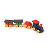 Tiny Painted Wooden Train - Mini Wooden Train set