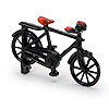 Timeless Minis? - Mini Bicycle - Black - Toy Miniatures - Dollhouse Supplies - Miniature Dollhouse Accessories