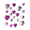 Stick on Faceted Rhinestone Hearts - Rhinestones - Sticky Back Rhinestones - Adhesive Gems - 