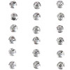 Stick on Round Faceted Rhinestone - Crystal - Rhinestones - Sticky Back Rhinestones - 