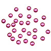Stick on Round Faceted Rhinestone - Hot Pink - Rhinestones - Sticky Back Rhinestones - Adhesive Gems