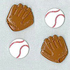 Flat Back Baseballs & Mitts - Baseball Stick Ons - Baseball Stick Ons