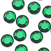 Acrylic Faceted Rhinestones - EMERALD - Smooth Top Faceted Rhinestones - Round Acrylic Rhinestones - Smooth Top Faceted Flat Back Rhinestones
