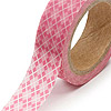 Washi Tape - Design Tape - Scrapbook Tape - PINK ARGYLE - Where to Buy Washi Tape - Thin Washi Tape - Skinny Washi Tape - Decorative Masking Tape - Deco Tape - Washi Masking Tape - 