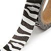 Zebra Print Washi Tape - Design Tape - Scrapbook Tape - ZEBRA PRINT - Where to Buy Washi Tape - Thin Washi Tape - Skinny Washi Tape - Decorative Masking Tape - Deco Tape - Washi Masking Tape