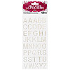 Self Stick Alpha Gems - White Pearl - Scrapbooking Stickers - 