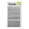 Number Stickers - Black Holographic Glitter - Scrapbooking Stickers - 