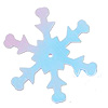 Snowflake Sequins - White Iris - Starflake Sequins - Snowflake Sequin