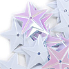Star Sequins - Star Shaped Sequin - White Iris - Star Shaped Sequins