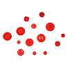 Buttons - Red - Craft Buttons - Sewing Buttons