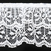 White Gathered Lace Trim - Ruffled Lace Trim - White On White - Frilly Lace - Lace Trim - Gathered Lace