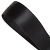 Satin Ribbon - Black - Satin Ribbon - Shiny Ribbon - Polyester Ribbon - Fabric Ribbon