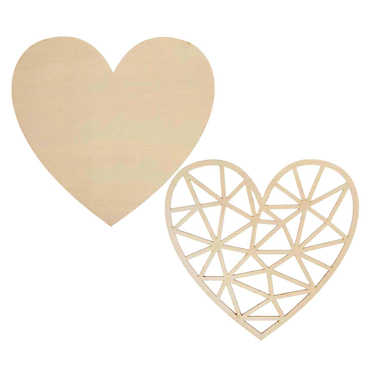 Heart Wood Cutouts - Wooden Cutouts