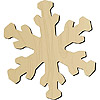 Wooden Snowflake Cut Out - Unfinished - Christmas Snowflakes - Snowflake Decorations