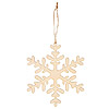 Wooden Snowflake Cut Out - Unfinished - Christmas Snowflakes - Snowflake Decorations