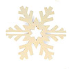 3D Snowflake Wood Ornament - Unfinished - Christmas Ornaments