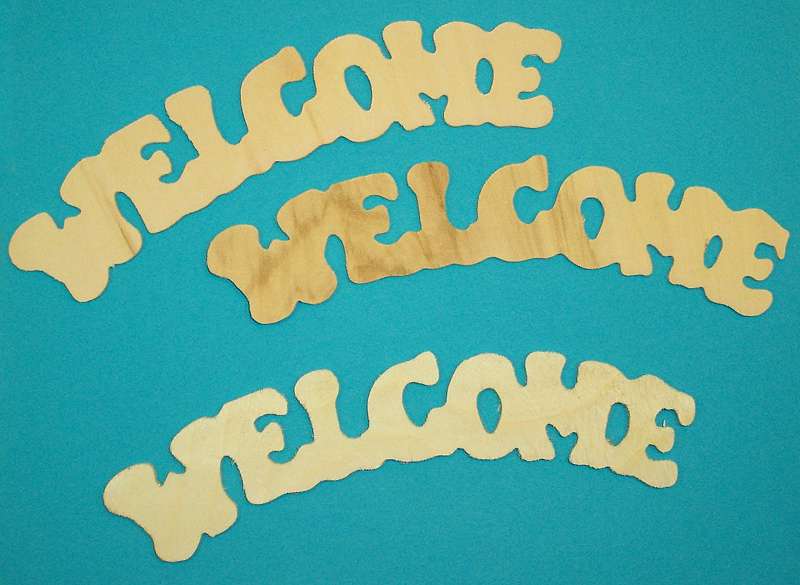 Wooden Welcome Cutout